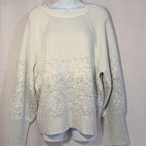 NWT Design Story Sweater w/ Metallic Silver